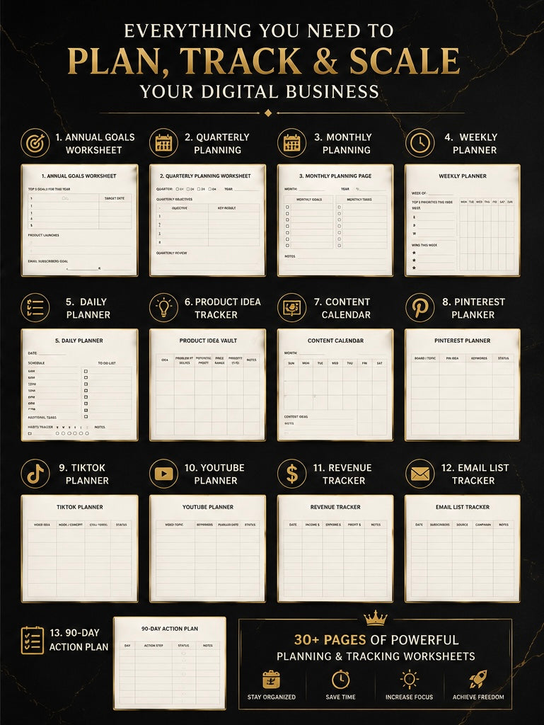 Digital Product Empire Planner